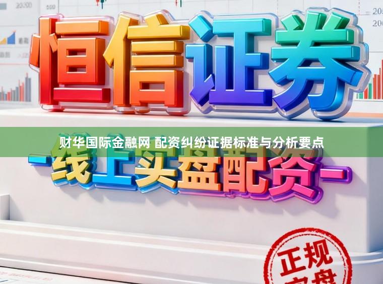 财华国际金融网 配资纠纷证据标准与分析要点